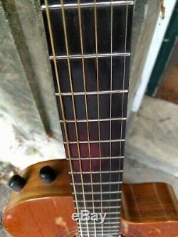 Hillier hand-made acoustic guitar, all solid woods, with pickup