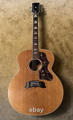Hondo J200 HJ200A Jumbo Acoustic Guitar Korean Made Vintage 70s WithUpgrades Elvis