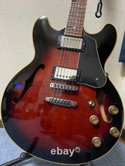 IBANEZ LR10 / Semi- Acoustic Electric Guitar with Gig Bag made in 1982 Japan