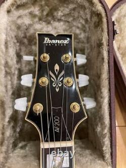 Ibanez AF200 1986 WithHard case Made in Japan Full Acoustic Electric Guitar Used
