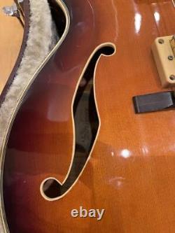 Ibanez AF200 1986 WithHard case Made in Japan Full Acoustic Electric Guitar Used