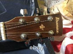 Ibanez AW100 Acoustic Guitar Made In Japan MIJ w Case