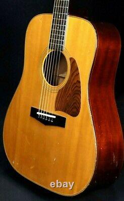 Ibanez AW-70 Natural Vintage Acoustic guitar 1980s ALL Solid made in Japan