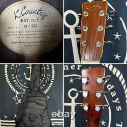 K. Country Acoustic Guitar D-250 Dreadnought Japan Vintage 70's made Used from JP