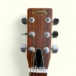 K. Country Acoustic guitar D-200 Dreadnought Japan vintage 70's made Used from JP