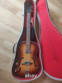 LEFT HANDED Hofner Congress vintage electro acoustic guitar made in Germany 60s