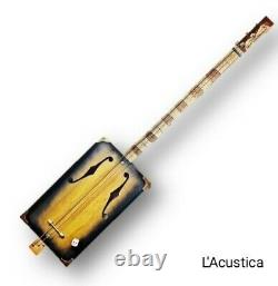 L'Acoustic 3tpv Cigar Box Guitar MATTEACCI'S Made IN Italy