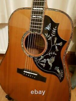 Luthier Custom Hand Made hummingbird Acoustic Guitar made by Russell Bennett