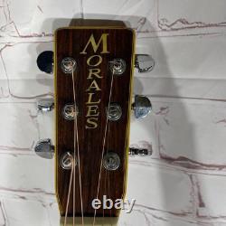 MORALES Acoustic Guitar M500 MIJ Japan Vintage 70's made Top Solid Used from JPN