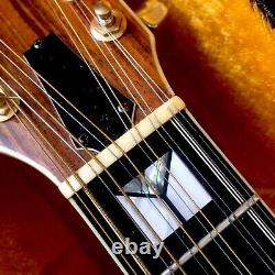 M. G. MORRIS MG 1000 12 String Acoustic Guitar VINTAGE JAPAN 1970's Pearl Inlays