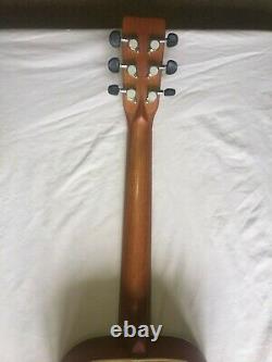 Mad Dog Hand Made Acoustic Guitar Small Body Parlour Sunburst Solid Spruce Top