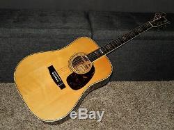 Made In 1972 Kiso Suzuki W350 Absolutely Superb D45 Style Acoustic Guitar