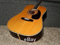 Made In 1972 Kiso Suzuki W350 Absolutely Superb D45 Style Acoustic Guitar