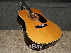 Made In 1972 Kiso Suzuki W350 Absolutely Superb D45 Style Acoustic Guitar