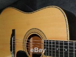 Made In 1975 By Ryoji Matsuoka Aria D80 Amazing D35 Style Acoustic Guitar