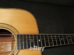 Made In 1975 By Ryoji Matsuoka Aria D80 Amazing D35 Style Acoustic Guitar