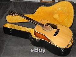 Made In 1977 By Kasuga Gakki K. Country D400 Great D45 Style Acoustic Guitar