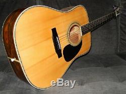 Made In 1977 By Kasuga Gakki K. Country D400 Great D45 Style Acoustic Guitar