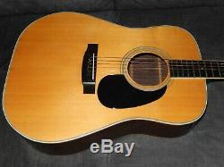 Made In 1977 Yamaki Custom 130 Terrific Martin D28 Style Acoustic Guitar