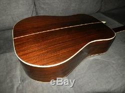 Made In 1977 Yamaki Custom 130 Terrific Martin D28 Style Acoustic Guitar