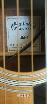 Martin OM-1 Orchestra Model American Made Acoustic Guitar & Hard-case