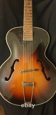 Marvel C Vintage Archtop Guitar by Harmony early 1940s solid spruce top /US made