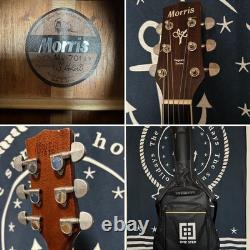 Morris Acoustic Guitar MV-701AW Top Solid Japan Vintage 80's made Used from JPN