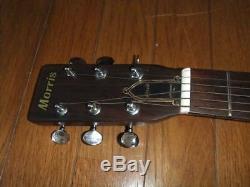 Morris F 15 Made in Japan Acoustic guitar best! Rare useful EMS F/S