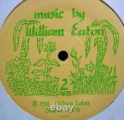 Music By WILLIAM EATON'78 private NM acoustic solo LP all self-made guitars