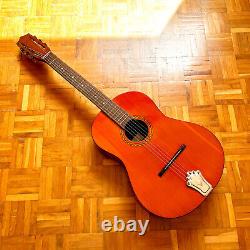 Mysterious ancient Paul Beuscher vintage guitar made in 1950s! Read the full ad