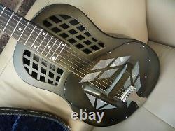 National NRP B steel body Tricone 12 fret resonator guitar made USA in 2013