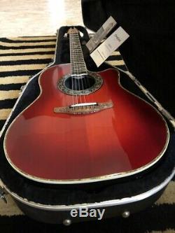 OVATION CUSTOM LEGEND 1769 Cherry Burst, Made in USA, Vintage & Rare, Year 1995