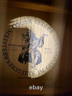 Old Guitar Oscar Plate from 1978 Made in Germany