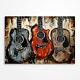 Original Acoustic Guitar Painting On Canvas, Large Music Art Made To Order
