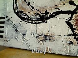Original acoustic guitar painting on canvas, music wall art -MADE TO ORDER