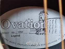 Ovation 1767 Legend Black Made in the USA acoustic guitar