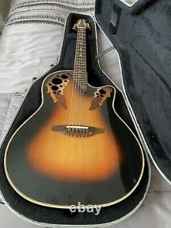 Ovation USA Elite 1768 made In America Electro Acoustic Guitar Cash On Pick Up O