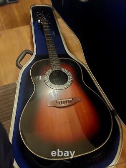 Ovation balladeer guitar 1601 model, good condition, made in 1984