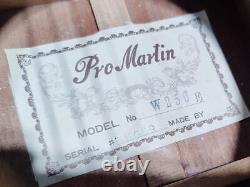 Pro Martin W250E Vertical Logo Made in Japan Acoustic Electronic Guitar