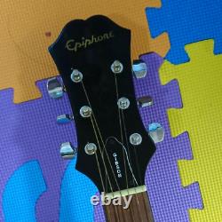 Rare Epiphone by Gibson SJ15EB Black Acoustic Guitar S/N 01050039 Made in Korea