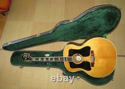 Rare GUILD F-50R Double Pickguard Natural Acoustic Guitar with Hard Case USA Made