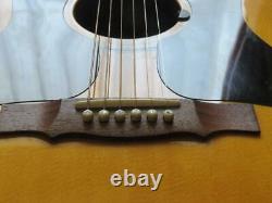 Rare GUILD F-50R Double Pickguard Natural Acoustic Guitar with Hard Case USA Made