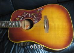 Rare Gibson Hummingbird Custom Acoustic Guitar Made in USA 1973 with Hard Case