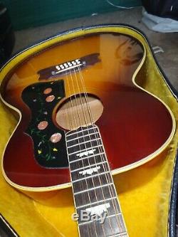 Rare Jagard 12 String Acoustic Guitar Made In Japan with case