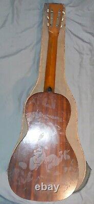 Rare Late 1800's Bay State Parlor Guitar With Original Case Made In The USA