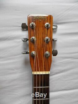 Rare vintage 1979 Washburn D-60SW all solid wood acoustic guitar made by Yamaki