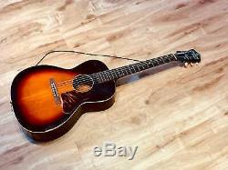 Recording King / Gibson Made Carson Robison Model K 1938 Sunburst with Case