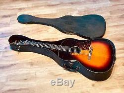 Recording King / Gibson Made Carson Robison Model K 1938 Sunburst with Case