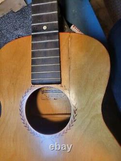 Restored VTG 1934 Supertone Parlor Guitar Stencil Harmony Made In USA Acoustic