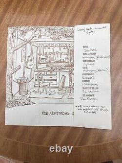 Rob Armstrong Long Scale (baritone) right-handed guitar. Hand made in 1994